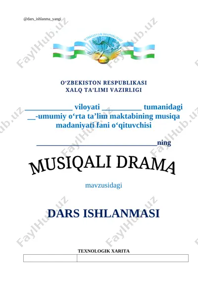 5-sinf musiqa 23.musiqali drama va komediya+ — DOCX