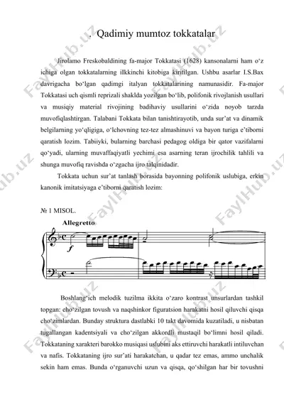 qadimiy mumtoz tokkatalar — DOCX