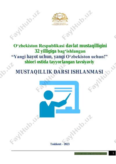 mustaqillik darsi — PDF