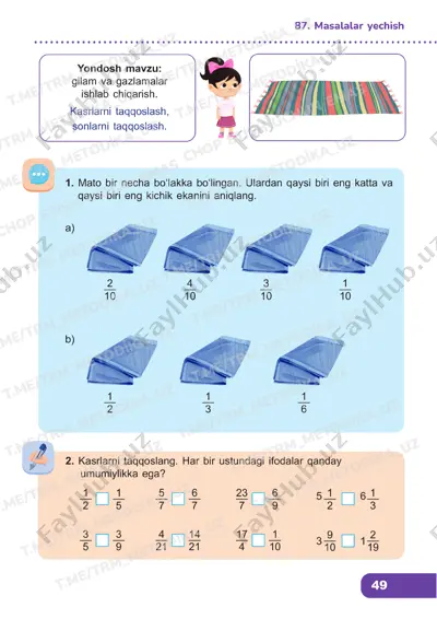 matematika 4 sinf darslik 87-91 — PDF