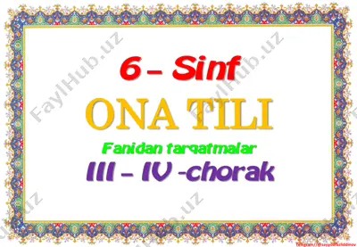 6_sinf_ona_tili_tarqatmalar_3_4_chorak_2023_2024_o'quv_yili — PDF