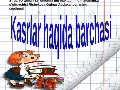 6 sinf qism haqida gulnoz — PPTX