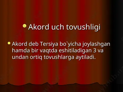 akord uch tovushligi — PPT