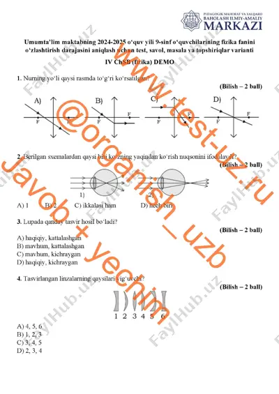 9 sinf fizika chsb-4 demo — PDF