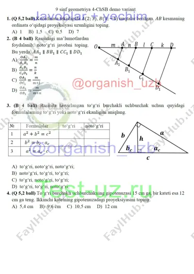 9 sinf geom chsb-4 demo — DOCX