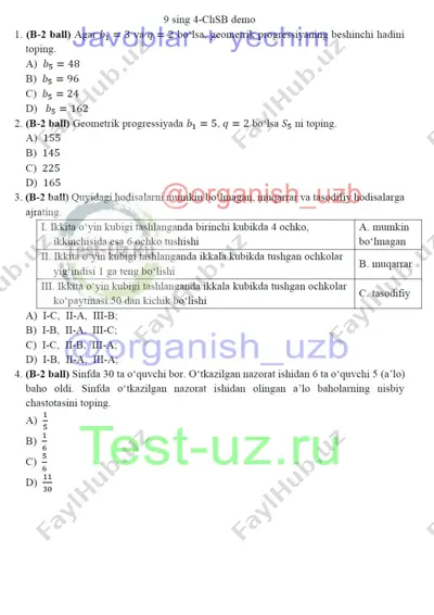 9 sinf algebra chsb-4 demo — DOCX