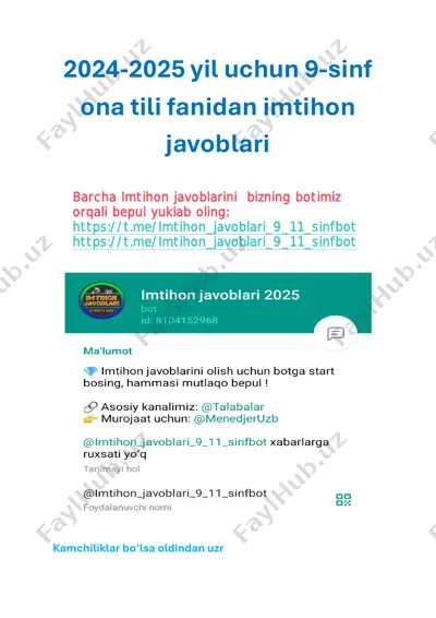 9 ona tili javoblari _imtihon_javoblari_9_11_sinfbot — PDF