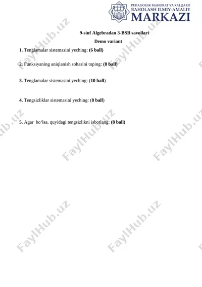 9_sinf_algebra_bsb_3_demo_2_chorak_@summativ_formativ_baholash — DOCX