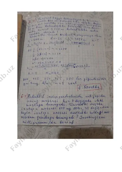 matematikadan javoblar — PDF
