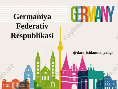 9-sinf geografiya 22.germaniya federativ respublikasi 1 — PPTX