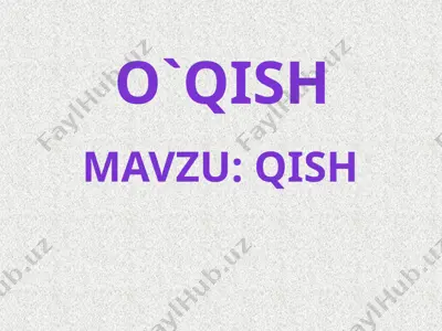 2-sinf. o`qish — PPTX