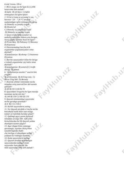 6-sinf. sciens. on-4 — DOCX