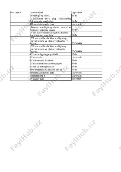 9-o'zbek 4 - chorak — XLSX
