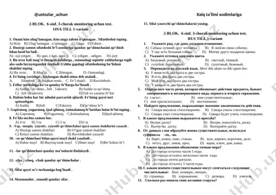 6-sinf 2-blok 1-variant — DOCX