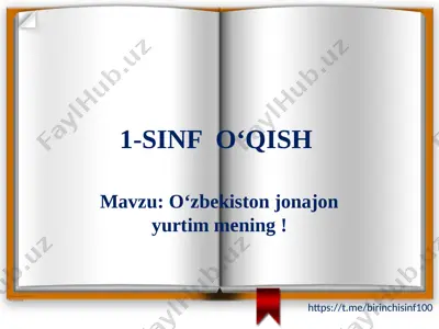 1-sinf o'qish 6-dars — PPTX