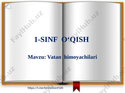1-sinf o‘qish 4-dars — PPTX