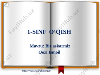 1-sinf o‘qish 5-dars — PPTX