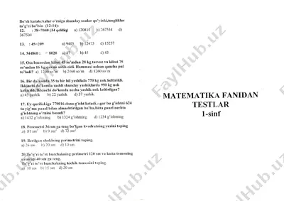 matematika test — DOC
