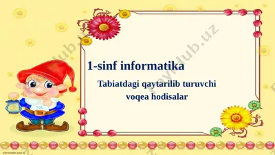1-sinf informatika 15-dars — PPTX