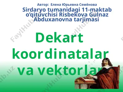 koordinata vektor — PPTX