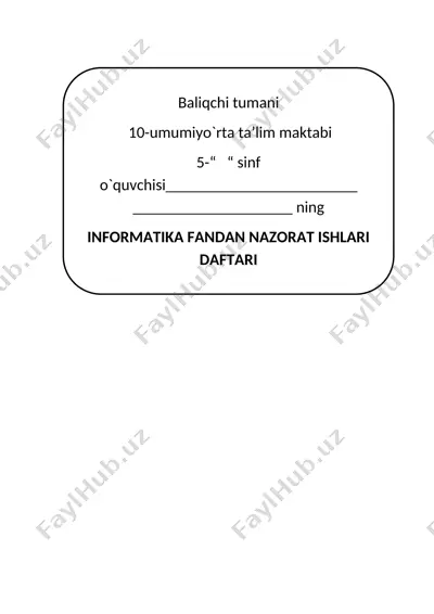 5-sinf info ni 2020 — DOCX