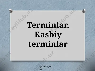 5-sinf. terminlar. kasbiy terminlar_211269170049 — PPTX