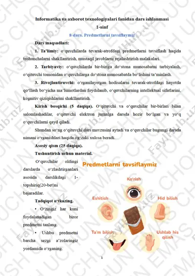 informatika 1-sinf 8-9dars — PDF