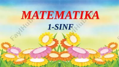 matem juft va toq sonlar — PPTX