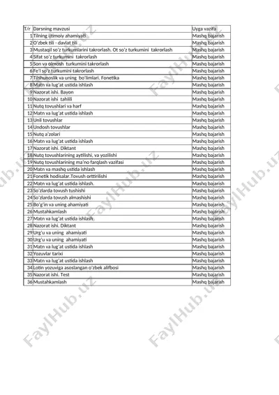 ona tili 5. 1 ch — XLSX
