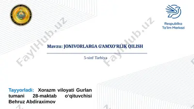 5-sinf tarbiya — PPTX