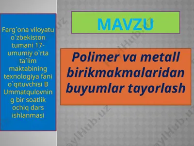 ochiq dars ishlanmasi — PPTX