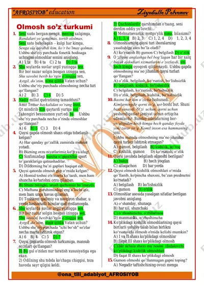 olmosh test.javobli — PDF