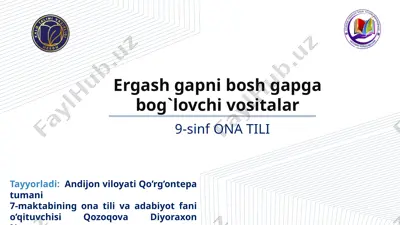 9-sinf ona tili — PPTX