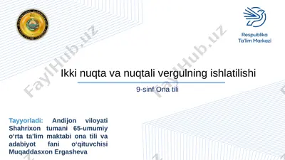 9-sinf ona tili — PPTX