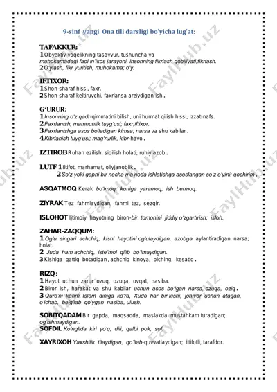 9-sinf ona tili (2019) qo'llanma — PDF