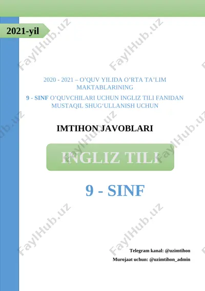 9-sinf ingliz tili 2021 to'liq(1) — DOCX