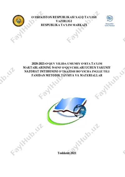 ingliz tili 9 imtihon 2021 — PDF