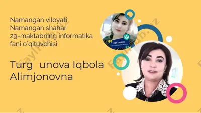 interaktiv web sahifalar — PPTX