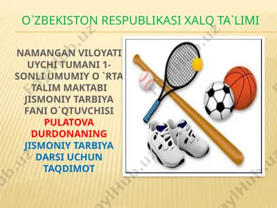 9-sinf jismoniy tarbiya — PPTX