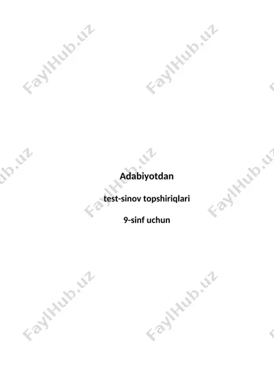 9_sinf_adabiyot_testlar — DOCX