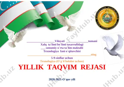 texnologiya_o`g`il_5_9_sinflar_barchasi_2020_2021_yangi_pechatga — DOCX