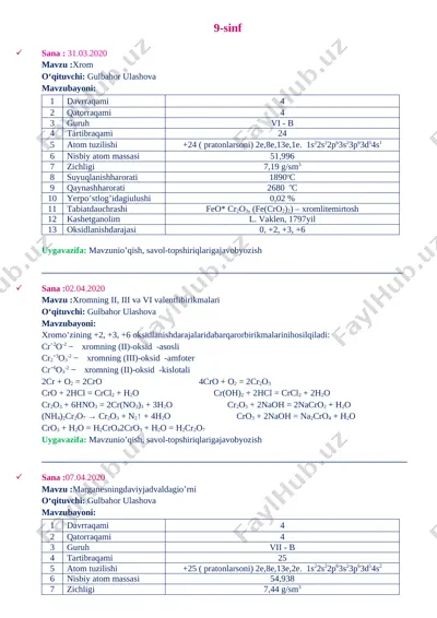 kimyo9 tezis 1.05 — DOCX