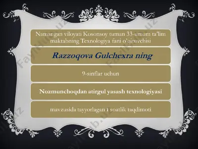 razzoqova gulchehra — PPT
