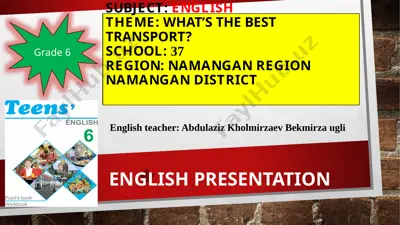 grade 6 english abdulaziz slide — PPTX