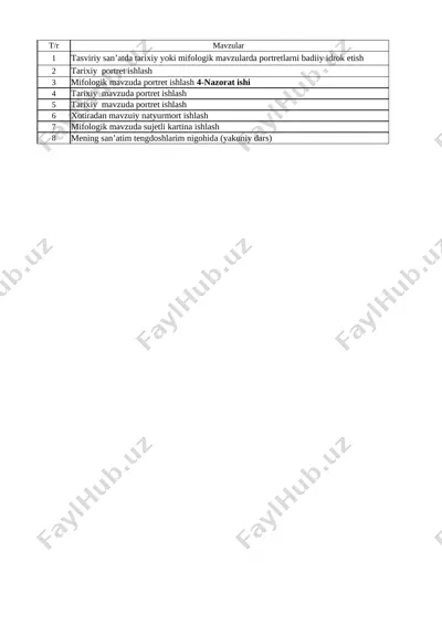 6_sinf_4_chorak_tasviriy_san'at_ish_reja — XLSX