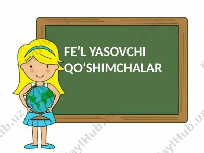 f'el yasovchi qo'shimchalar — PPTX