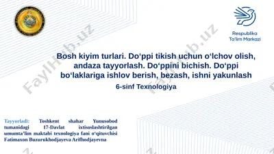 6-sinf texnologiya — PPTX