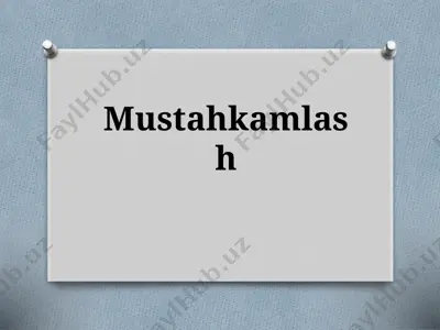7-sinf. mustahkamlash 1 — PPTX