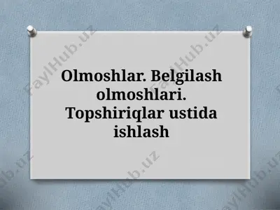 7_sinf_olmoshlar_belgilash_olmoshlari_topshiriqlar_ustida_ishlash — PPTX
