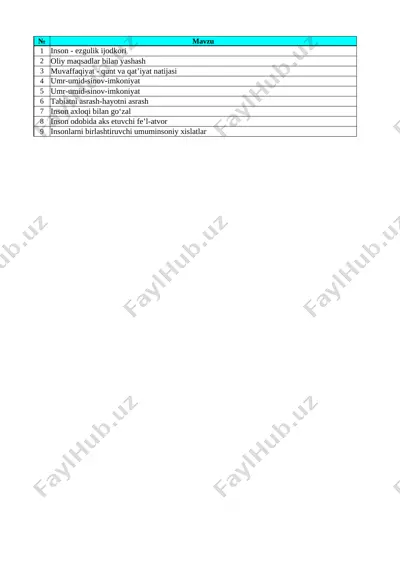 7-sinf tabiya 1-chorak — XLSX
